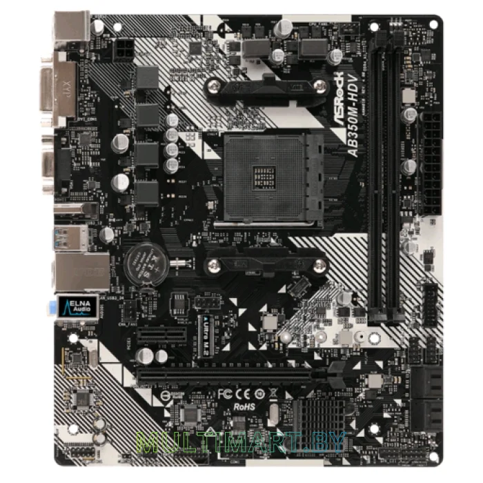 Материнская плата ASRock AB350M-HDV R4.0